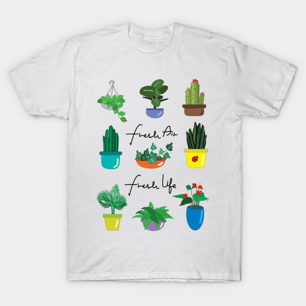 Fresh air fresh life T-Shirt by CindyS